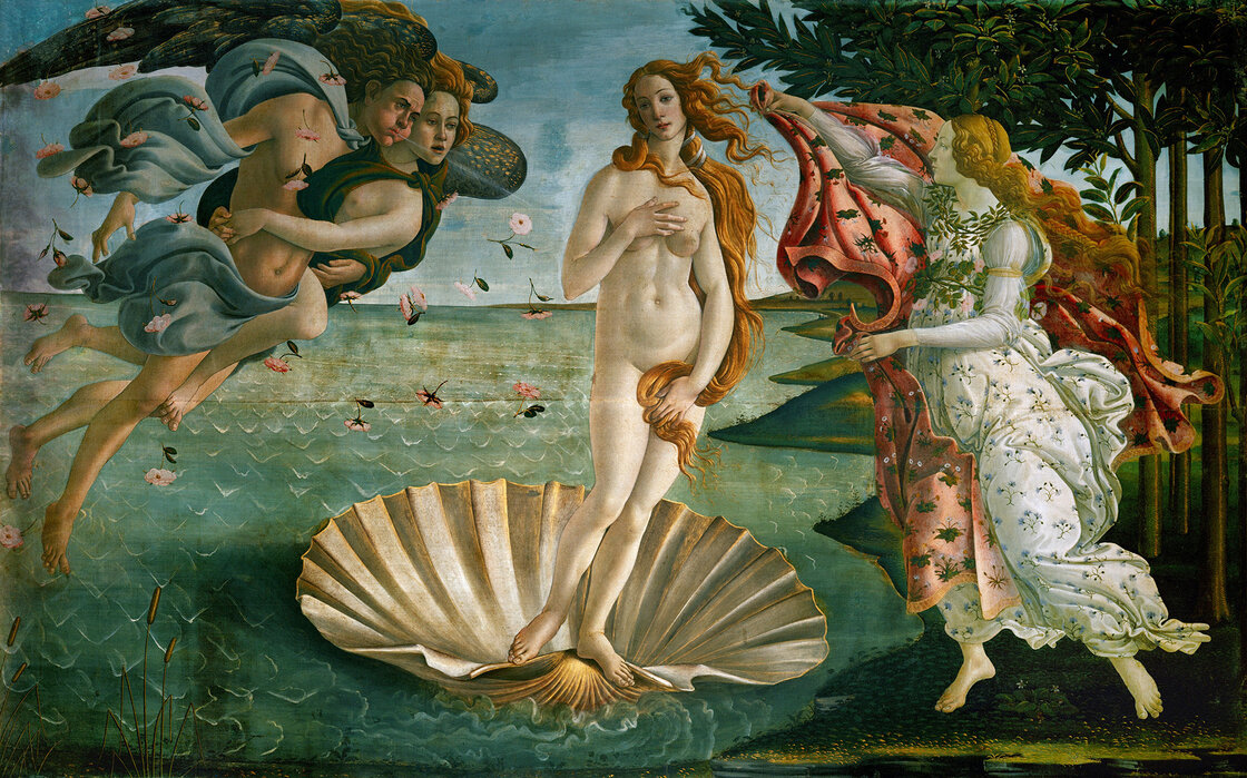 Home Decor Wall Sign Birth of Venus A Botticelli Art Picture Frame