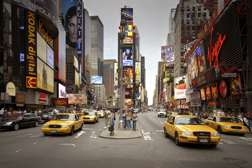 Times Square, York, USA – måltilpassede billeder lærred Photowall