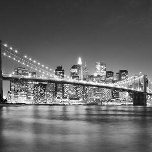 nach – Brooklyn Fototapete Photowall Bridge - Blue Maß –