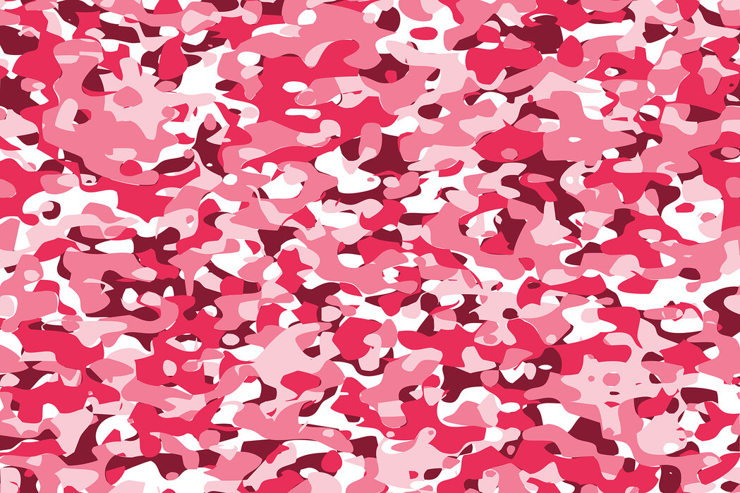 Pink camouflage Wallpaper - Peel and Stick or Non-Pasted