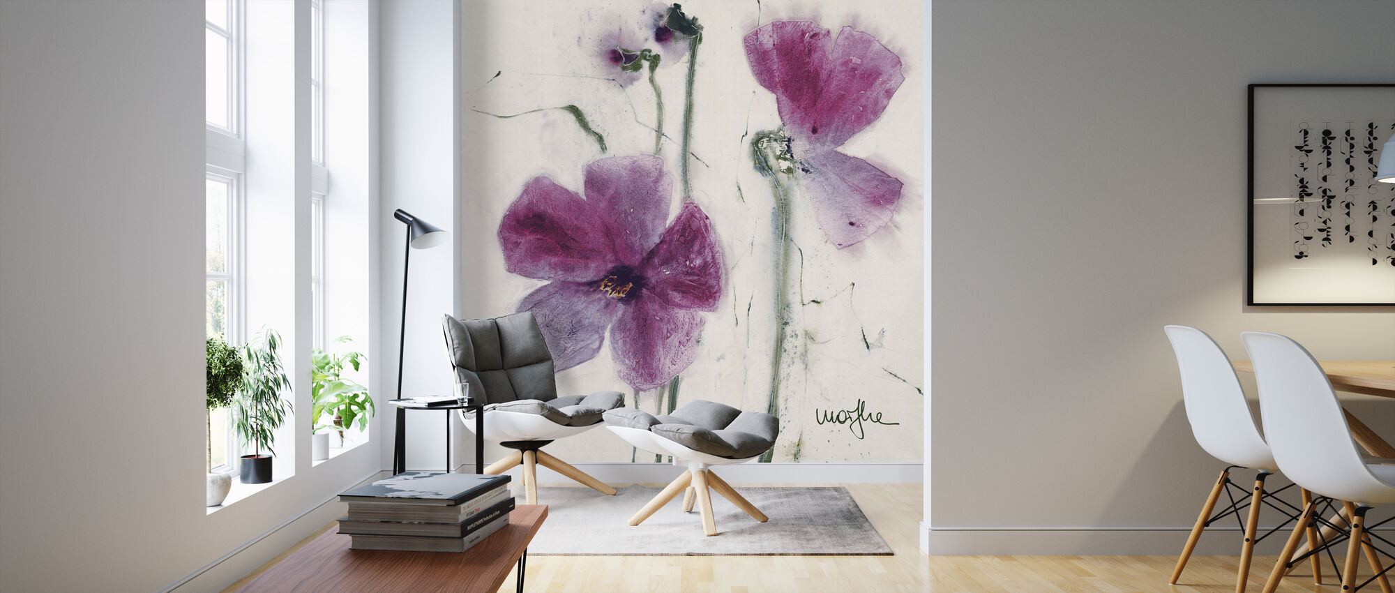 Les Pensées Purple – high-quality wall murals with free UK delivery ...