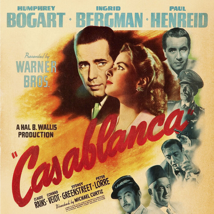 157279 Casablanca DRAMMA romantico Film Muro Poster Stampa UK 