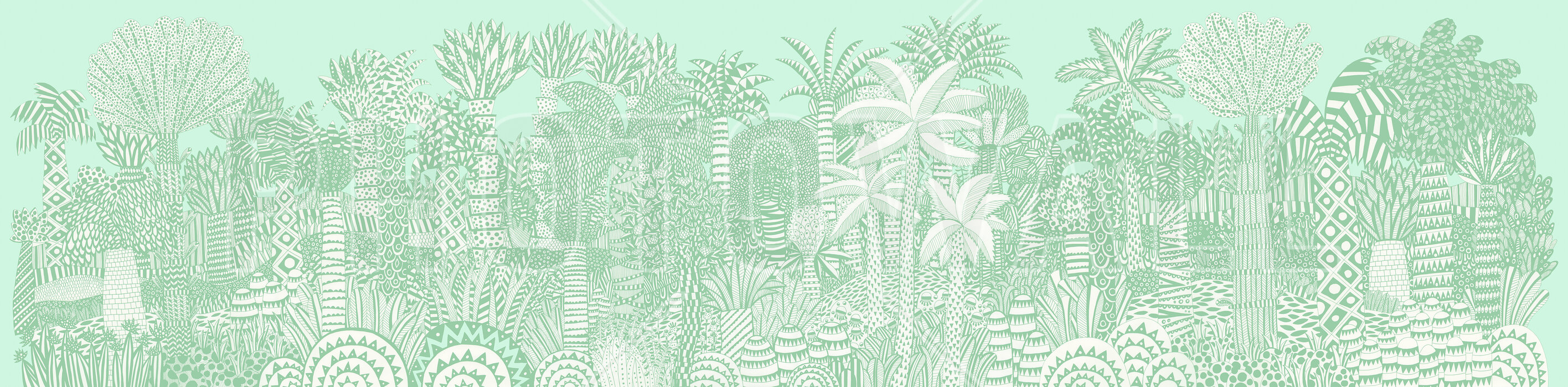 Jungle Green – beautiful print on canvas – Photowall