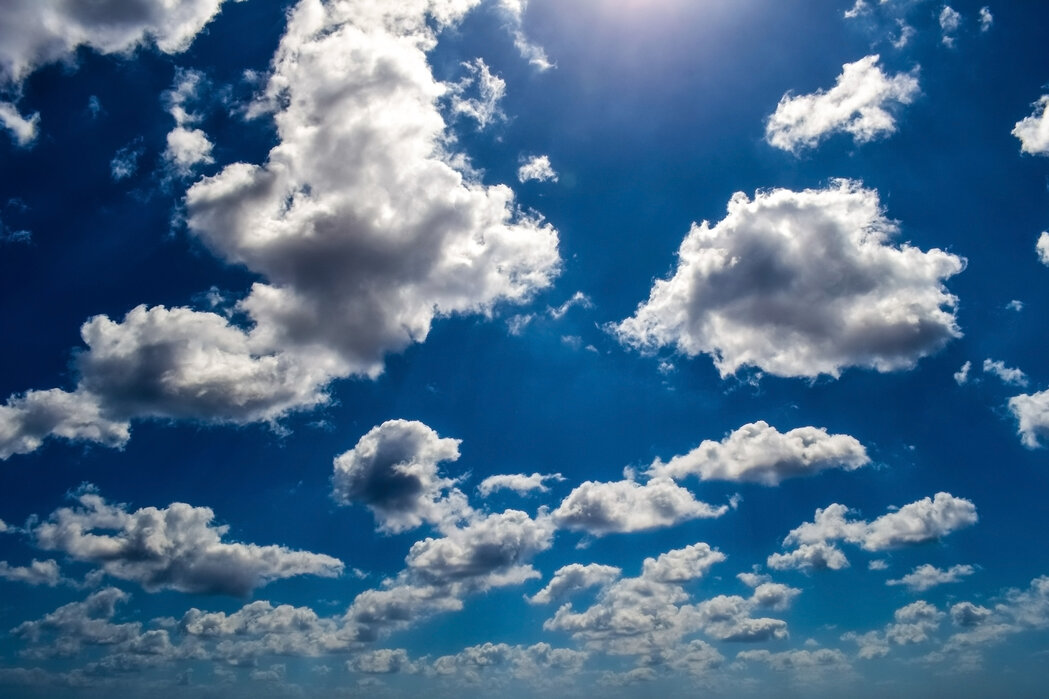 Blue Sky Clouds Order Your Canvas Print Online Photowall