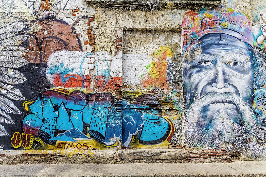 Wall Graffiti - Schickes Poster - Photowall