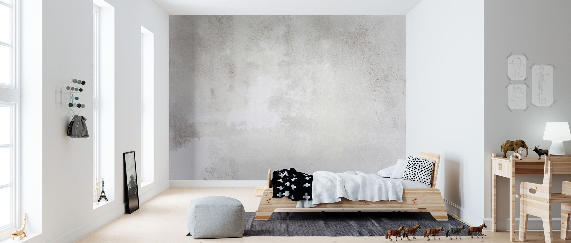 Gray Stained Concrete Wall Affordable Wall Mural Photowall