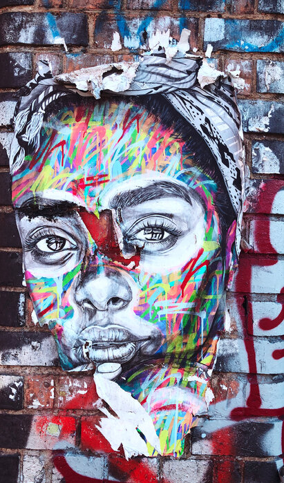 – poster Photowall delightful Art – Street Portrait