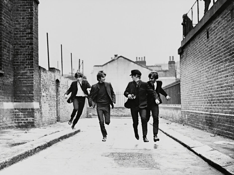 Beatles In A Hard Days Night Affordable Wall Mural Photowall