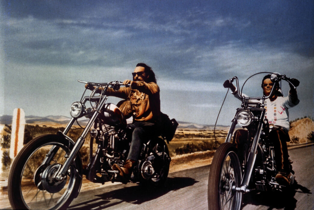 Dennis Hopper and Peter Fonda in Easy Rider - Plakaty wysokiej jakości -  Photowall