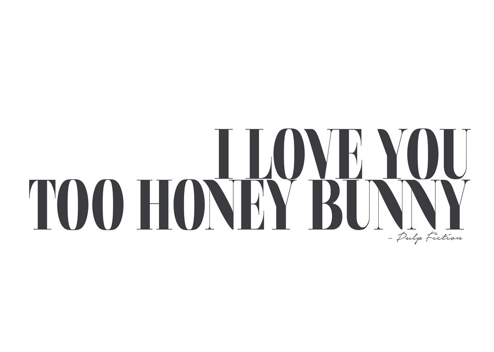 I Love You Too Honeybunny – a wall mural for every room – Photowall