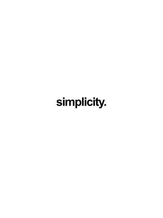 Simplicity 