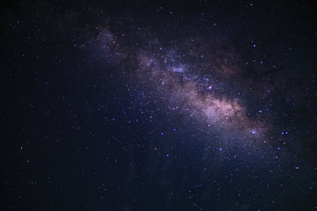 Leinwandbild 2x70x60cm Erde und Galaxie Milchstraße Collage Weltraum 