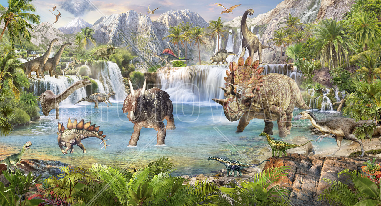 Dinosaur World – wonderful poster print – Photowall
